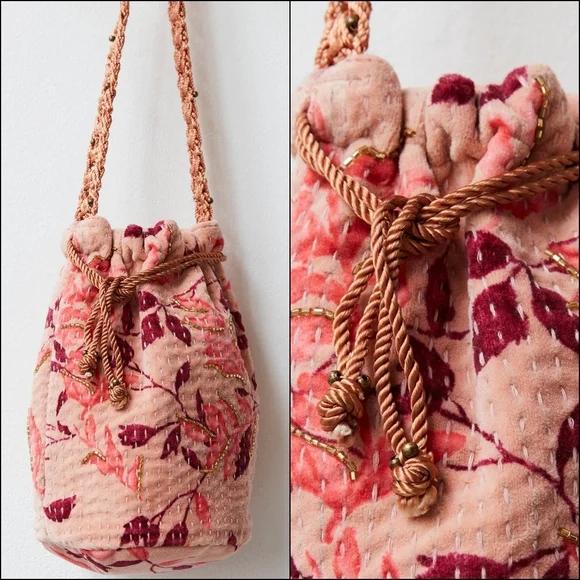 Free People Pink Floral Crossbody Bag - Picture 3 of 11